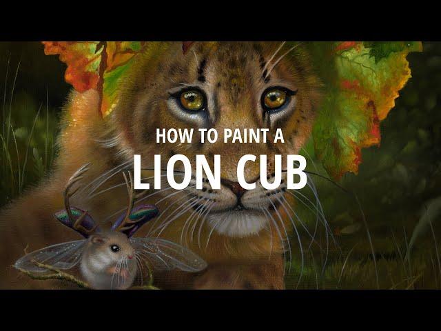 How to paint a LION CUB (From Start to Finish)