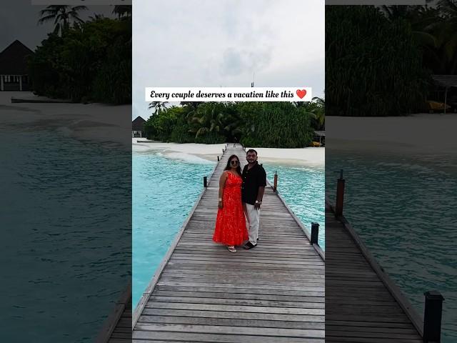 Every couple deserves a vacation like this ️ #maldives #travel #shorts #viral #couple #ytshorts
