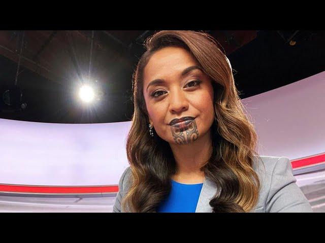 Maori Woman With Face Tattoo Is 1st to Anchor Primetime News