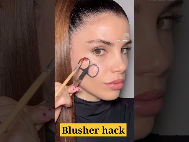 Viral Blusher hack #beauty #makeup #beautyhack #cosmetics #hack