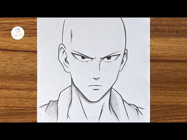 How To Draw Saitama From One Punch Man || Easy drawing for beginners || Easy drawings step by step