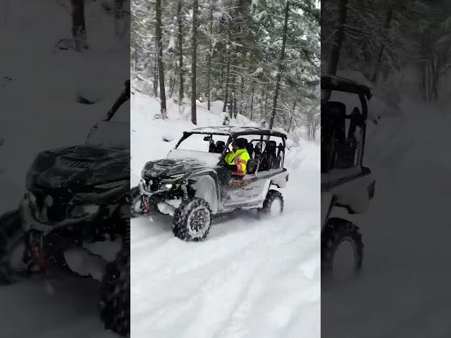 Yamaha RMAX4 in the snow!!! #yamaha #utv #offroad