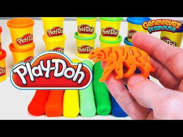 Learn Colors and Animal Names with Fun Play-Doh Cookie Cutters!