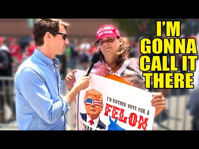 Comedian Makes MAGA Moron Flee the Scene After Asking Him THIS