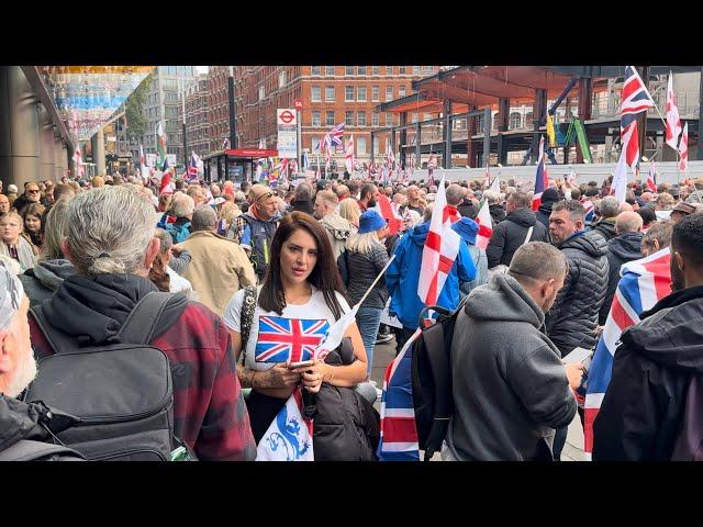 British patriots March Through London  Huge turnout, 26/10/2024 