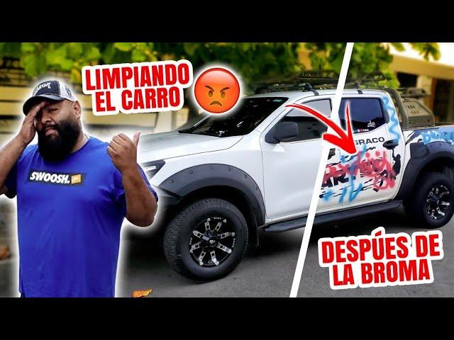 LIMPIANDO el CARRO DESPUES de la BROMA de los DESCHAVETADOS *quedó como nuevo*