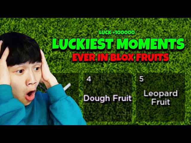 TOP 10 LUCKIEST MOMENTS Ever Recorded In Blox Fruits