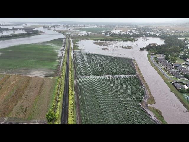 DJI Mini 4 Pro flight Ex-Tropical Cyclone Alfred Laidley Flood 10th March 2025 0900 hrs (Queensland)