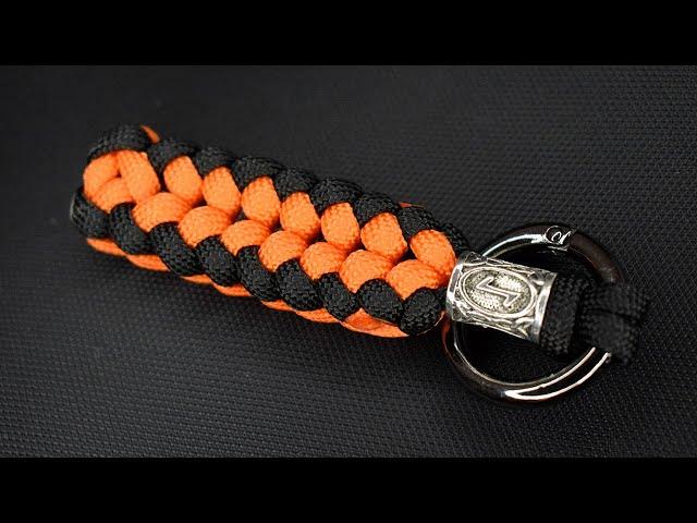 Tutorial paracord keychain with rune and a very easy knot -Sanctified