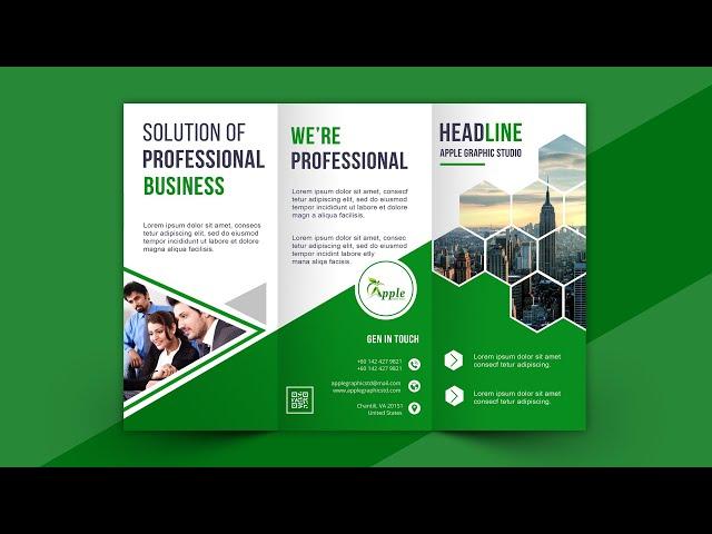 Tri fold Brochure Tutorial | How to Make Brochure In Photoshop