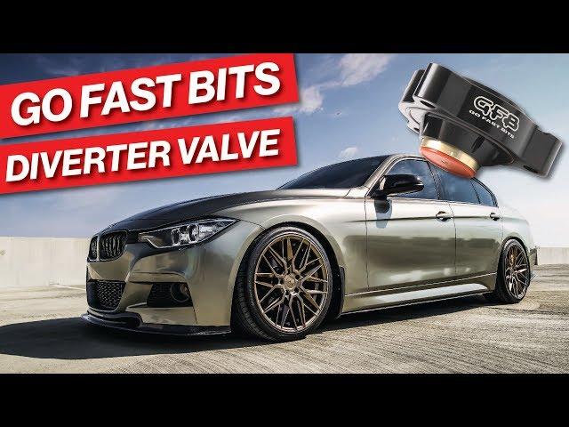 THE GO FAST BITS DIVERTER VALVE INSTALLED ON THE F30 BMW - REVIEW AND SOUNDS