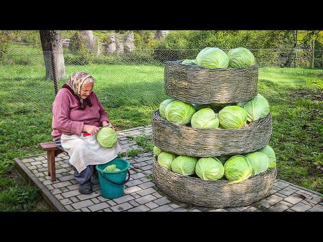 LONELY Grandma Prepares for Winter | Hard Mountain Life in CARPATHIAN Village | Ancient Traditions