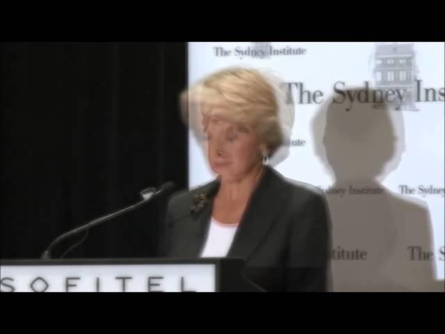 Julie Bishop at the Sydney Institute