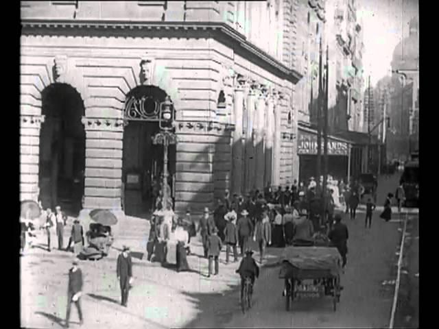 A 1906 bird's eye view of George Street, Sydney, NSW