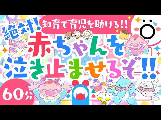 【赤ちゃん泣き止む歌と音楽】絶対赤ちゃんを泣き止ませるぞ！！öこどものうた│赤ちゃん笑う喜ぶ│育児を助ける知育番組│0歳1歳2歳3歳【知育】