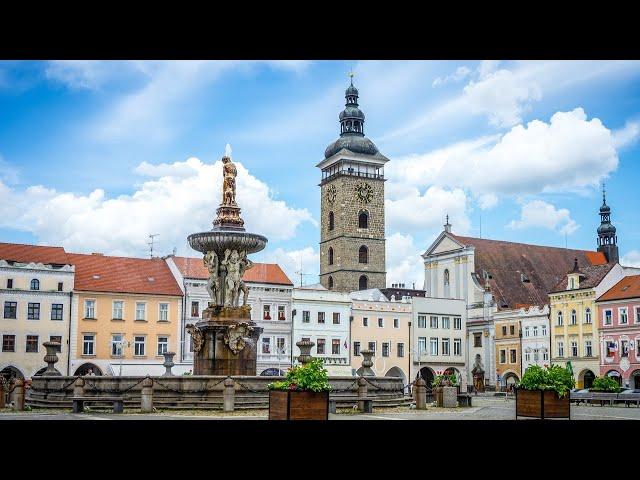 Walking in CESKE BUDEJOVICE - Czech Travel VLOG | Walking Tour