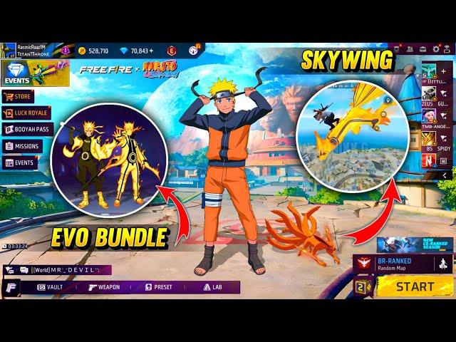 FREE FIRE X NARUTO COLLABORATION | FF X NARUTO | FF NEW EVENT | FREE FIRE NEW EVENT | FF OB47 UPDATE