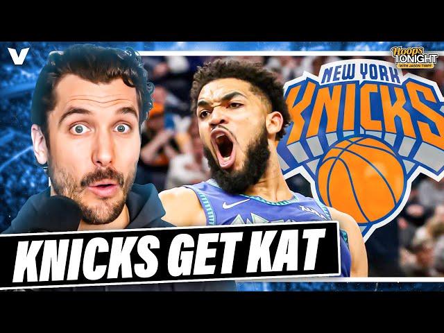 Knicks-Timberwolves Trade Reaction: Karl-Anthony Towns a PERFECT FIT in New York | Hoops Tonight