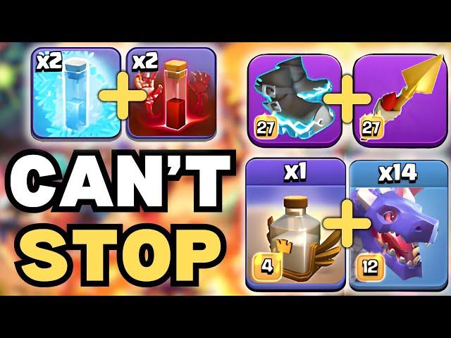 These Spells make This Dragon army Even STRONGER in Clash Of Clans