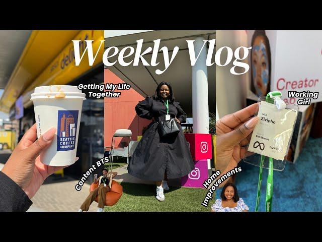 Weekly Vlog | Getting My Life Together, Home Improvements, Baby Shower, Content BTS, Chats & More