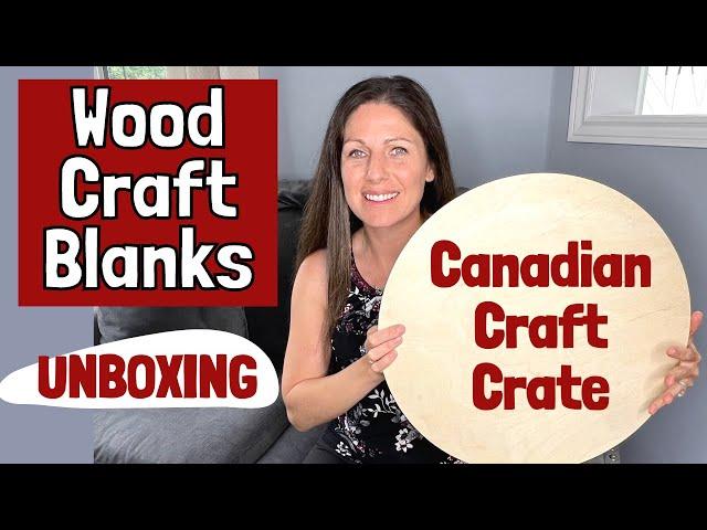 Canadian Craft Crate Unboxing Wood Blanks