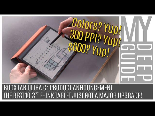 Boox Tab Ultra C: The Best 10.3" e-ink Tablet on The Market Gets a Color and Resolution Upgrade!