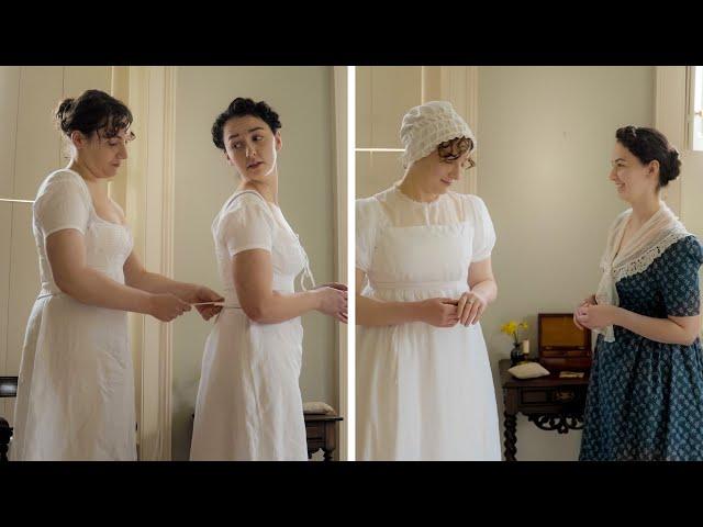 Getting Dressed - Jane Austen and her sister Cassandra (1810)