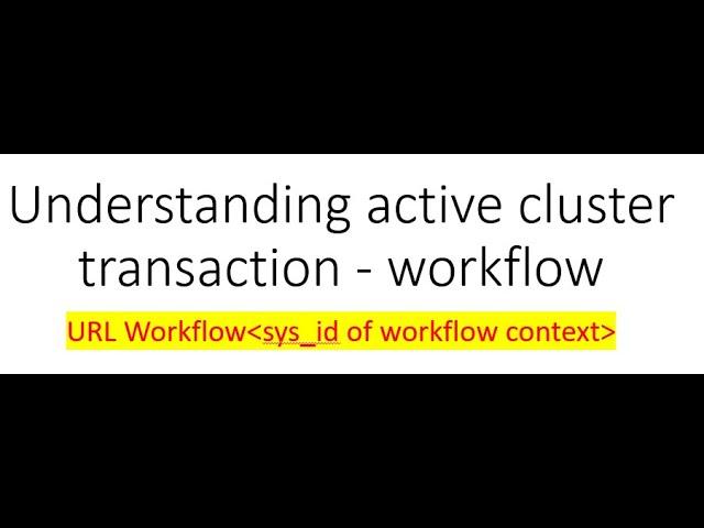 Varan awesomenow : ServiceNow active cluster transaction