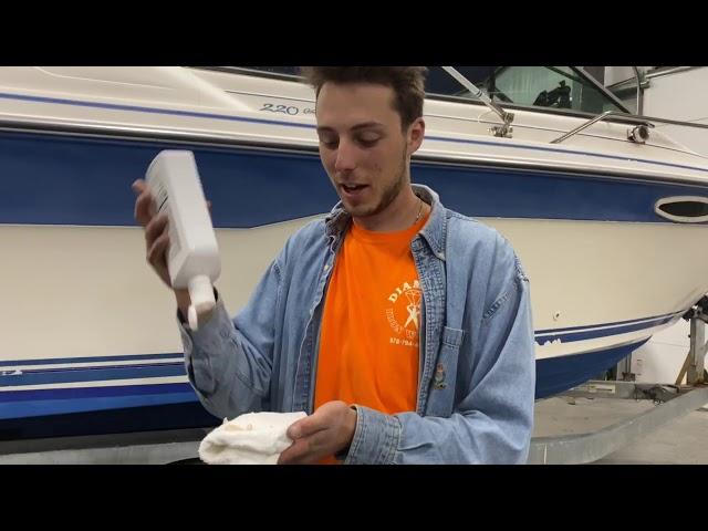 FIBERGLASS BOAT POLISHING (3M MARINE CLEANER AND WAX)