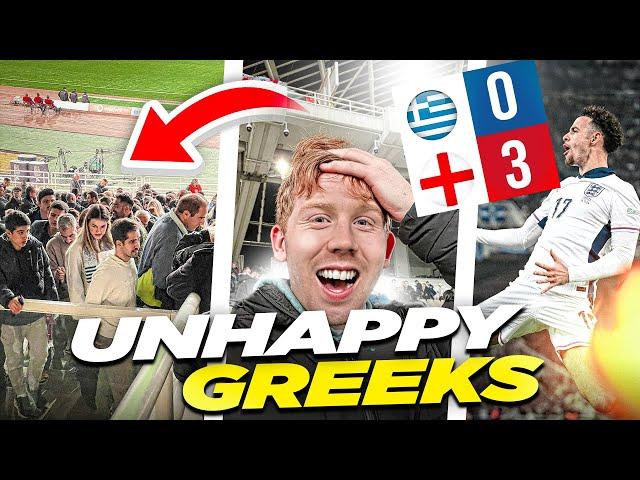 Hellas Fans Go CRAZY As England SMASH Greece 3-0 In Athens!!