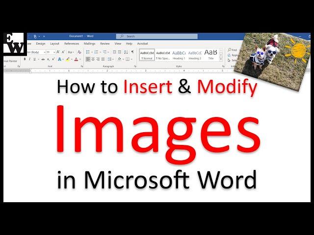 How to Insert and Modify Images in Microsoft Word