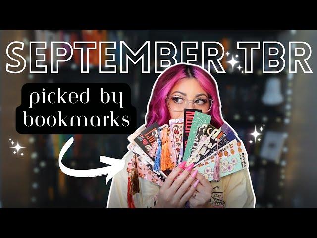 bookmarks pick my september reads  | tbr game