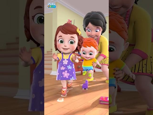Walking Walking Hop Hop Song | Nursery Rhymes Toddler And Kids song #shorts #shortsfeed #babysongs