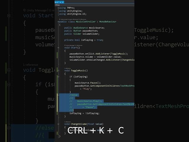 Quickly Comment and Uncomment Code in Visual Studio