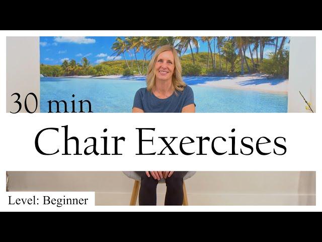 30-Min Seated Chair Exercises for Seniors | No equipment