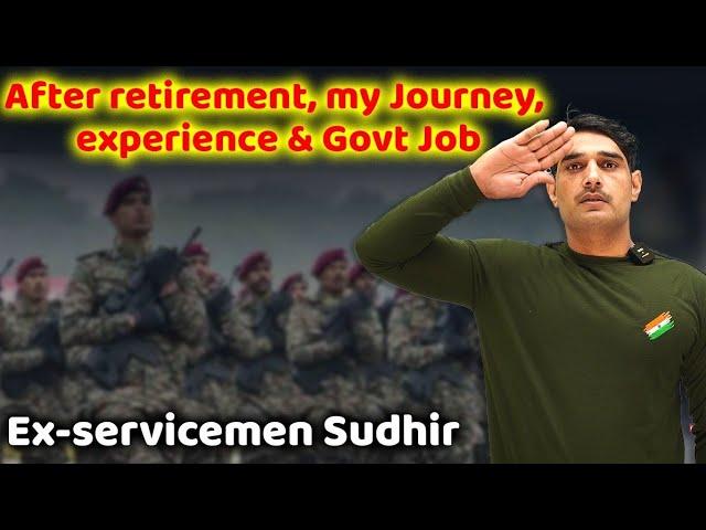 After retirement My Journey, experience & Govt Job | Ex-servicemen Sudhir #UPSI