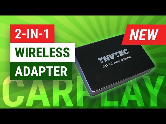 TNVTEC 2-in-1 Wireless CarPlay & Android Auto Adapter Review | Android Auto on Apple CarPlay Display