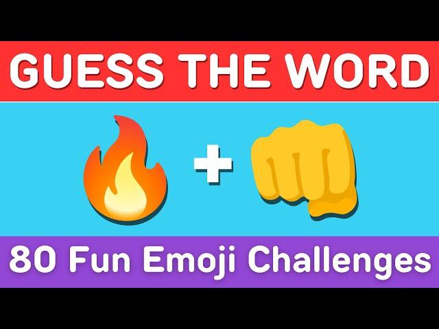 Emoji Puzzles: 80 Fun Challenges to Guess the Word!