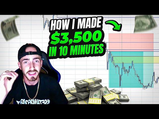 HOW I MADE 3500 IN 10 MINUTES TRADING FOREX!