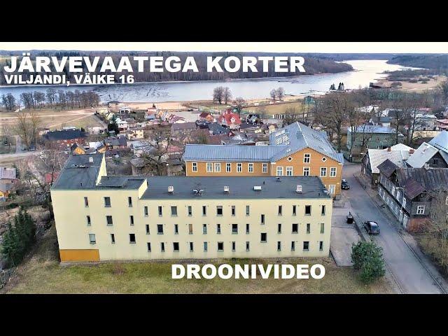 JÄRVEVAATEGA KORTER VILJANDIS. DROONIVIDEO. Mario Karro Kinnisvara.