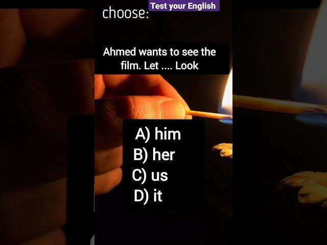 اختبر  نفسك / test yourself