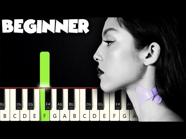 Vampire - Olivia Rodrigo | BEGINNER PIANO TUTORIAL + SHEET MUSIC by Betacustic