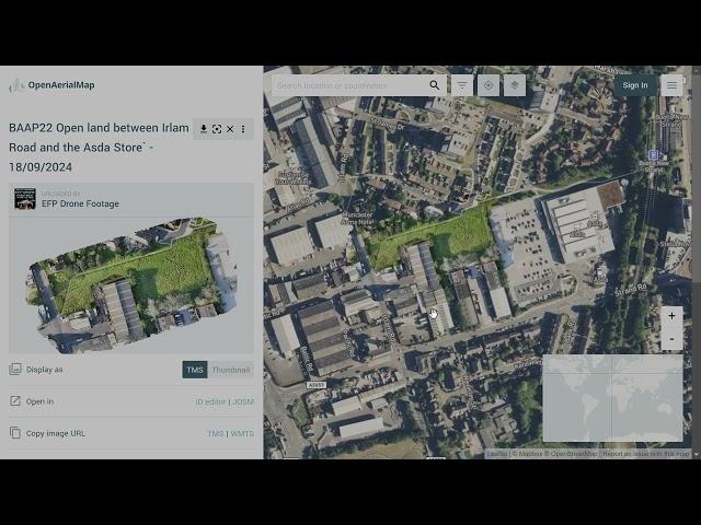 Drone Land Survey Generated 2D Map of Open Land Between Irlam Road and Bootle Asda Carpark | BAAP22