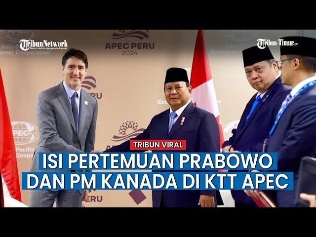 Prabowo - PM Kanada di KTT APEC, Bahas Kerja Sama Perikanan hingga Energi