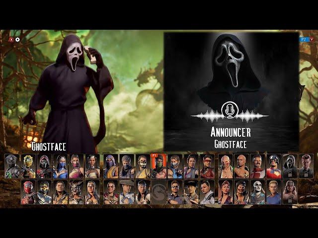 Mortal Kombat 1 – Ghostface Announcer Voice