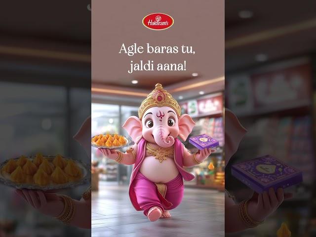 Agle baras tu jaldi aana, Haldiram’s ke modak leke jaana!#GaneshChaturthi #Modak #Haldirams