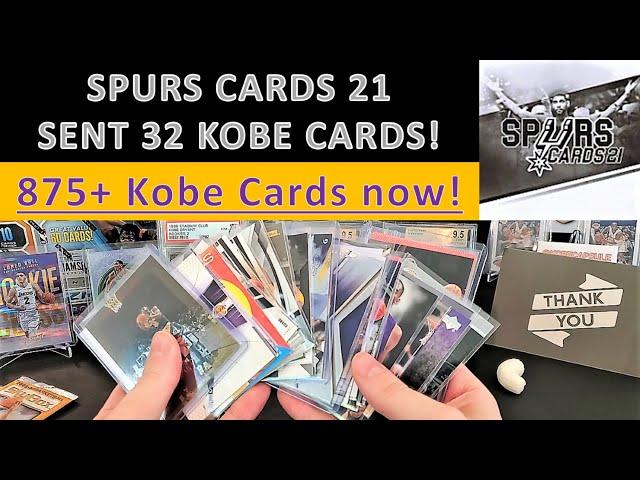 Spurs Cards 21 sent me a HUGE package of Kobe cards! Mail Day! My collection is now 875+ Kobe Cards!