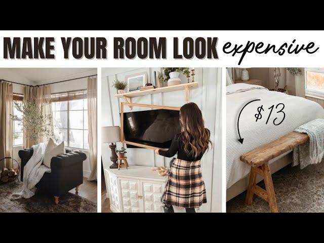 10 Ways To Make Your Bedroom LOOK Expensive on a TINY budget!!