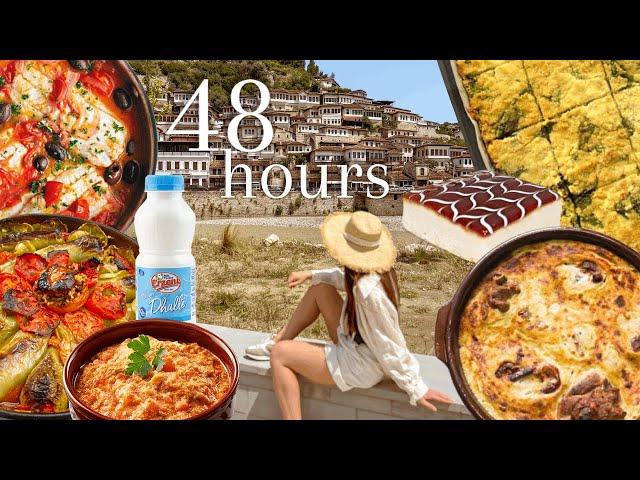 Eating Only Albanian Food in ALBANIA for 48 Hours 🫑