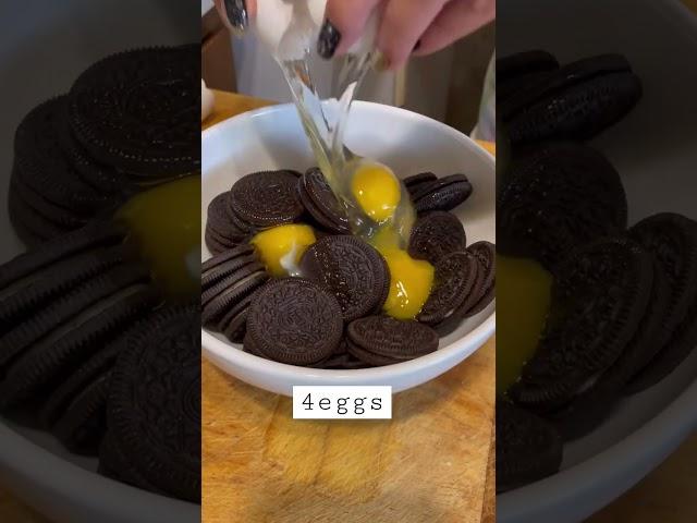 How I Make Oreo Cake part1 #oreo #cake #shorts